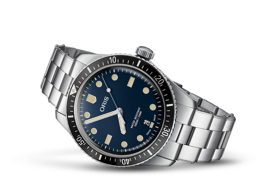 Часы Oris Divers Sixty‑Five 01 733 7707 4055-07 8 20 18 — механические, сталь