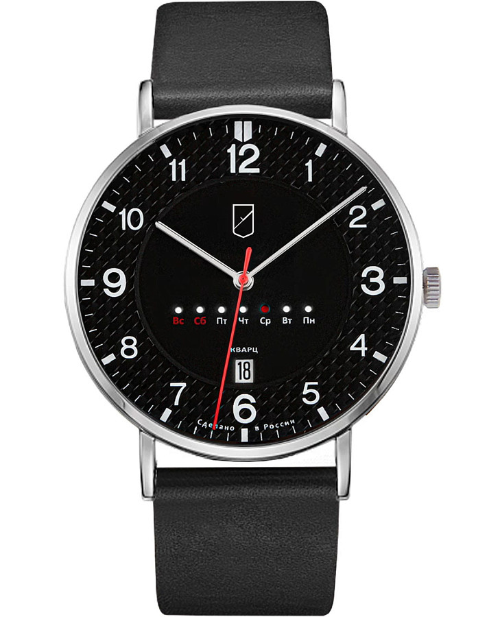 Часы УЧЗ Spectr 1318B1L4 — мужские, черный