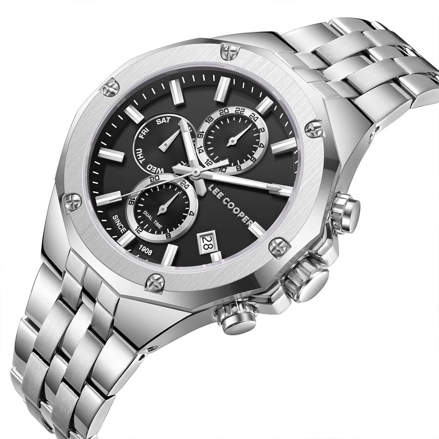 Часы Lee Cooper LC08104.350 — кварцевые, металл сталь