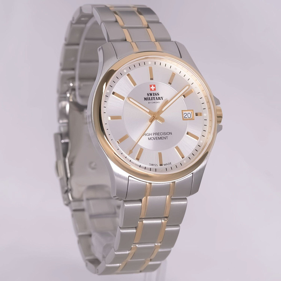 Часы Swiss Military by Chrono Сверхточные SM30200.05 — кварцевые, сталь металл