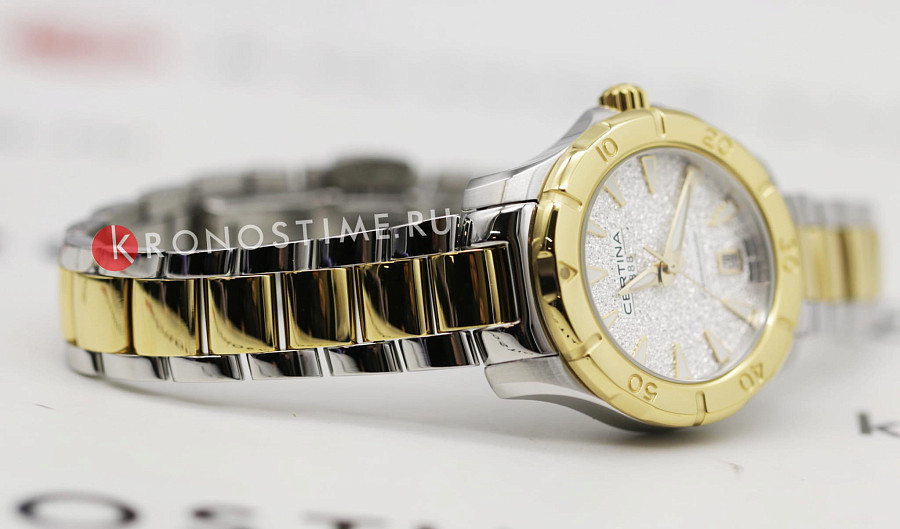 Часы Certina DS Action Lady C032.951.22.031.01 — женские, сталь c pvd покрытием