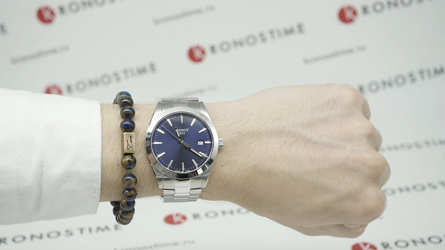 Часы Tissot Gentleman T127.410.11.041.00 — мужские, нержавеющая сталь