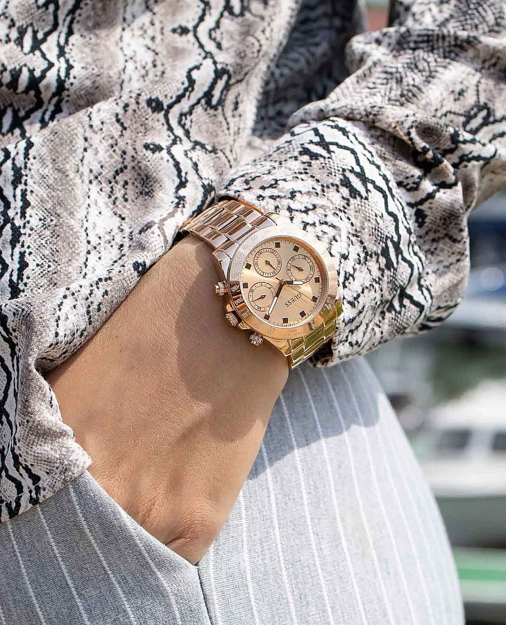 Часы Guess Ladies Jewelry GW0314L3 — кварцевые, металл сталь