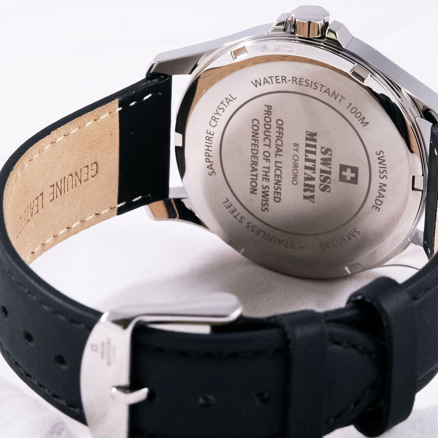 Часы Swiss Military by Chrono Сверхточные SM30200.26 — синий, сталь металл