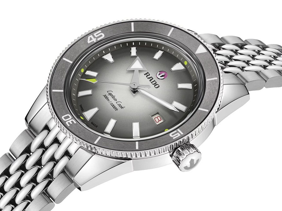Часы Rado Captain Cook X Tennis Limited Edition R32222108 — серый, сталь металл