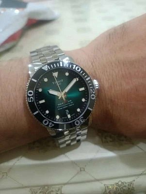 Фото покупателя: Швейцарские механические керамические наручные часы Tissot Seastar 1000 Powermatic 80 T120.407.11.091.01