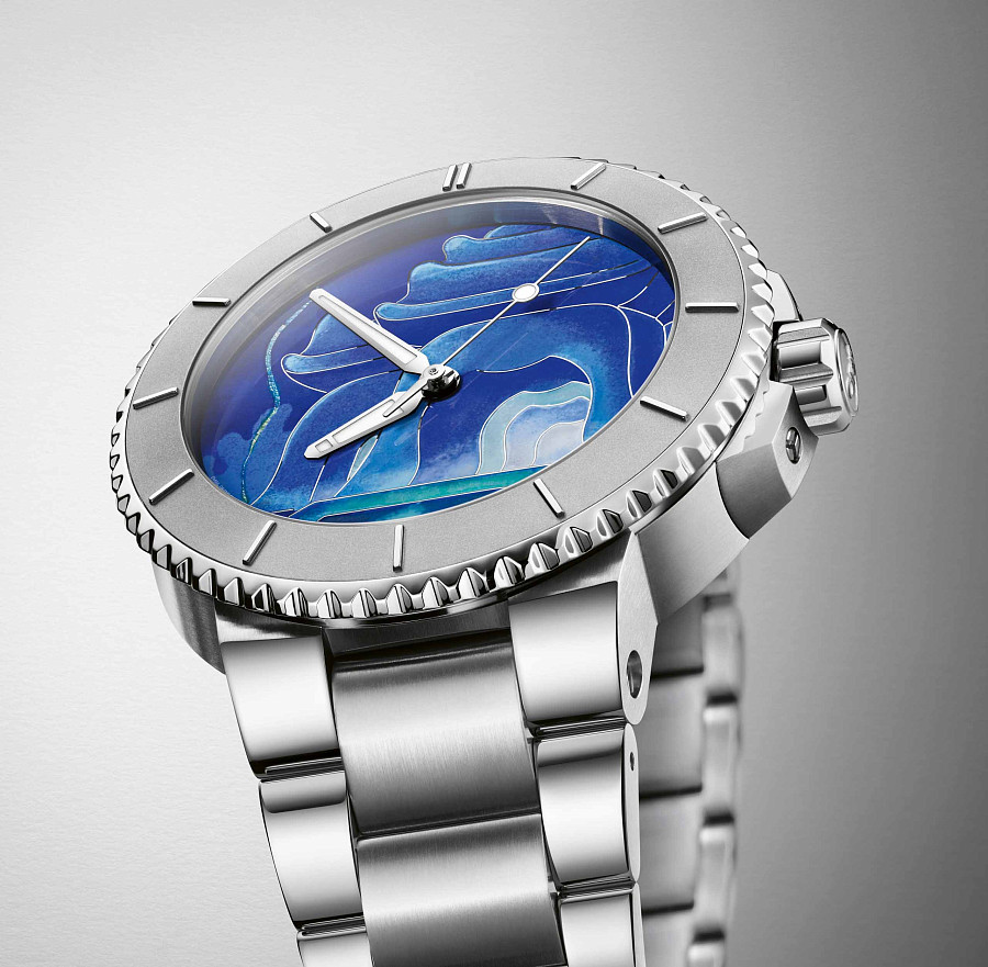 Часы Oris Aquis Sun Wukong Artist Edition 01 400 7769 4185-Set — сталь металл, Швейцария