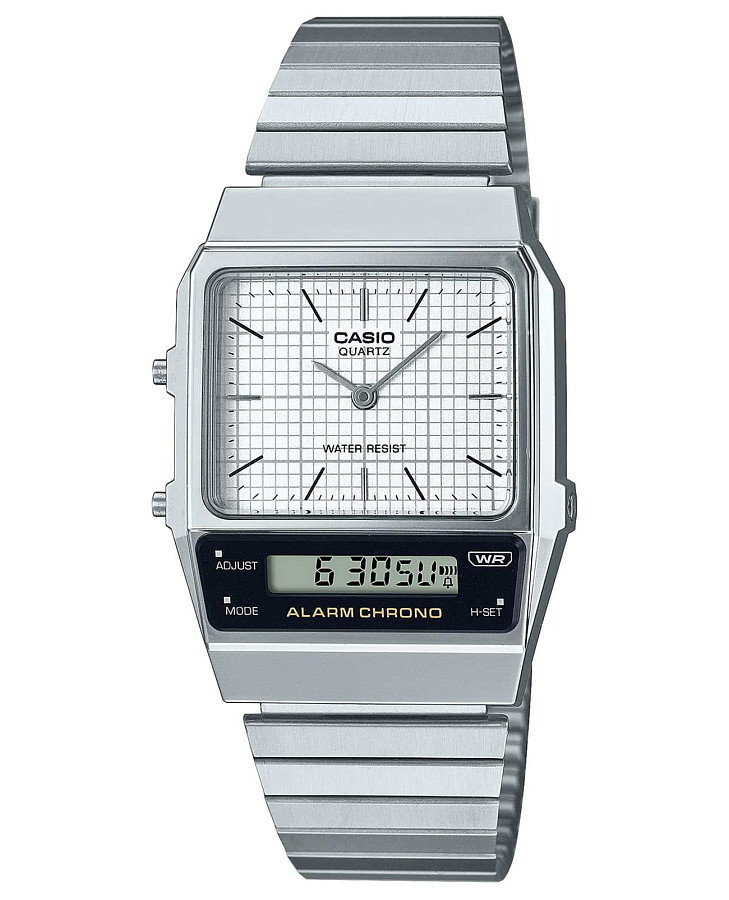 Часы Casio Vintage AQ-800E-7ADF (AQ-800E-7A) — мужские, белый