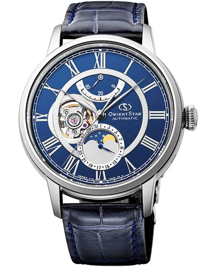 Часы Orient Star RE-AM0002L (RK-AM0002L) — мужские, синий