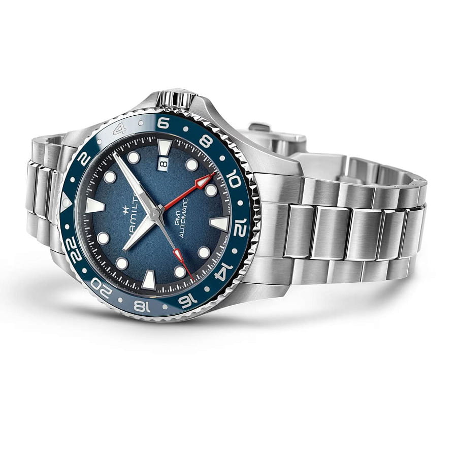 Часы Hamilton Khaki Navy Scuba Auto GMT 43mm H82535140 — бронза титан, Швейцария