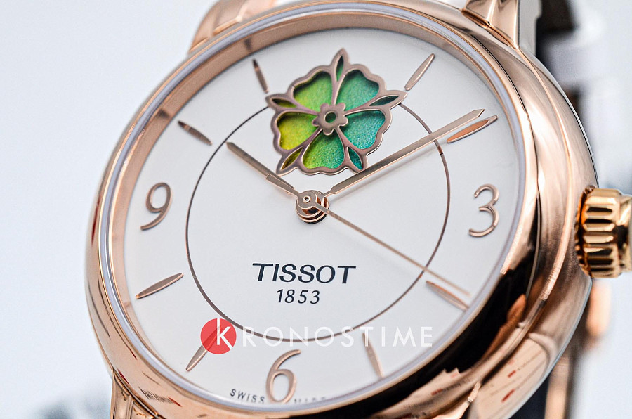 Часы Tissot Lady Heart Flower Powermatic 80 T050.207.37.017.05 — женские, кожаный
