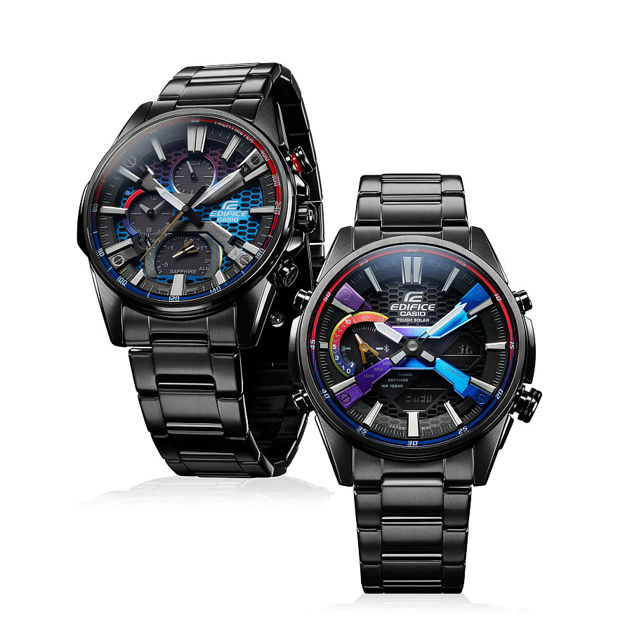Часы Casio Edifice EQB-1200HG-1ADR — кварцевые, карбон металл