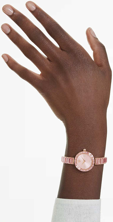 Часы Swarovski Matrix Bangle 5679890 — кварцевые, металл сталь