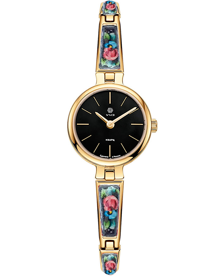 Часы УЧЗ Flora 1704B2B3-41 — женские, черный