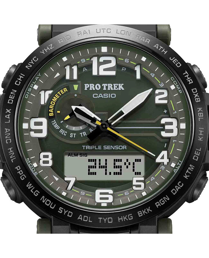 Часы Casio Pro Trek PRG-601YB-3DR (PRG-601YB-3) — мужские, черный