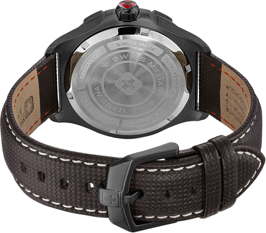 Часы Swiss Military Hanowa Jockworth SMWGB0008030 — кожаный, мужские