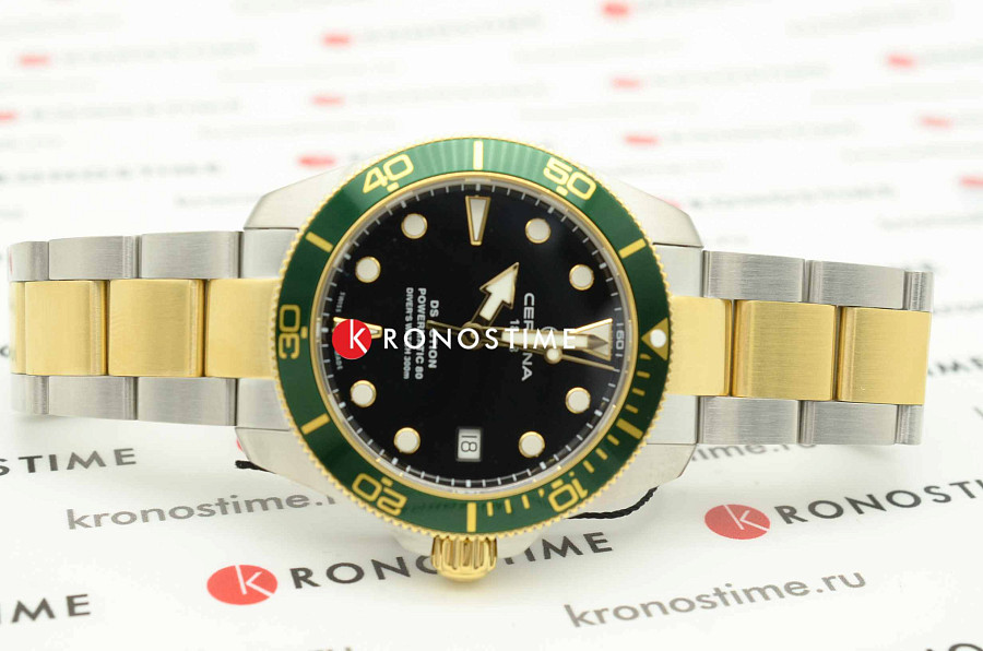 Часы Certina DS Action Diver C032.807.22.051.01 — мужские, сталь c pvd покрытием