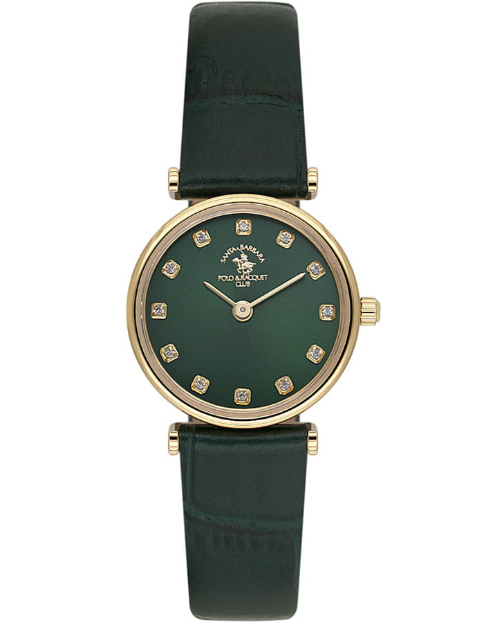 Часы Santa Barbara Polo & Racquet Club Unique SB.4.10018-4 — женские, зеленый