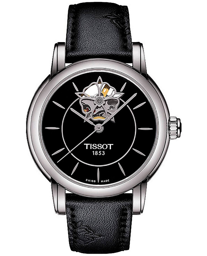 Часы Tissot Lady Heart Powermatic 80 T050.207.17.051.04 — женские, черный