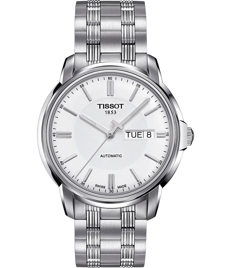 Часы Tissot Automatics III T065.430.11.031.00 — мужские, белый