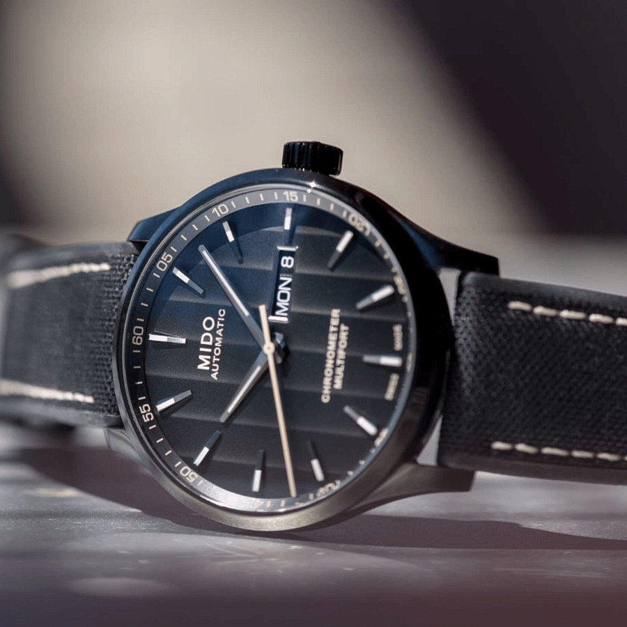 Часы Mido Multifort Chronometer 1 M038.431.37.051.00 — мужские, тканевый