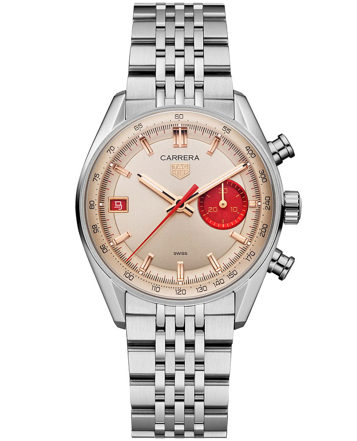 Часы TAG Heuer Carrera Chronograph Year of the Horse CBS221D.BA0048 — мужские, бежевый