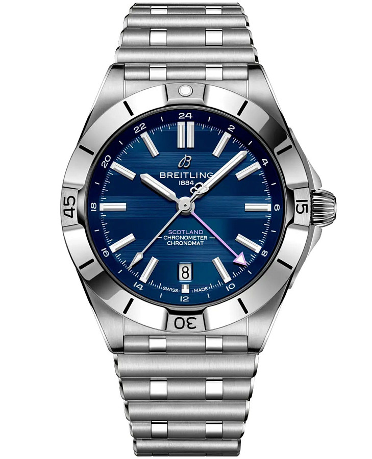 Часы Breitling Chronomat Automatic GMT 40 A323986B1C1A1 — мужские, синий