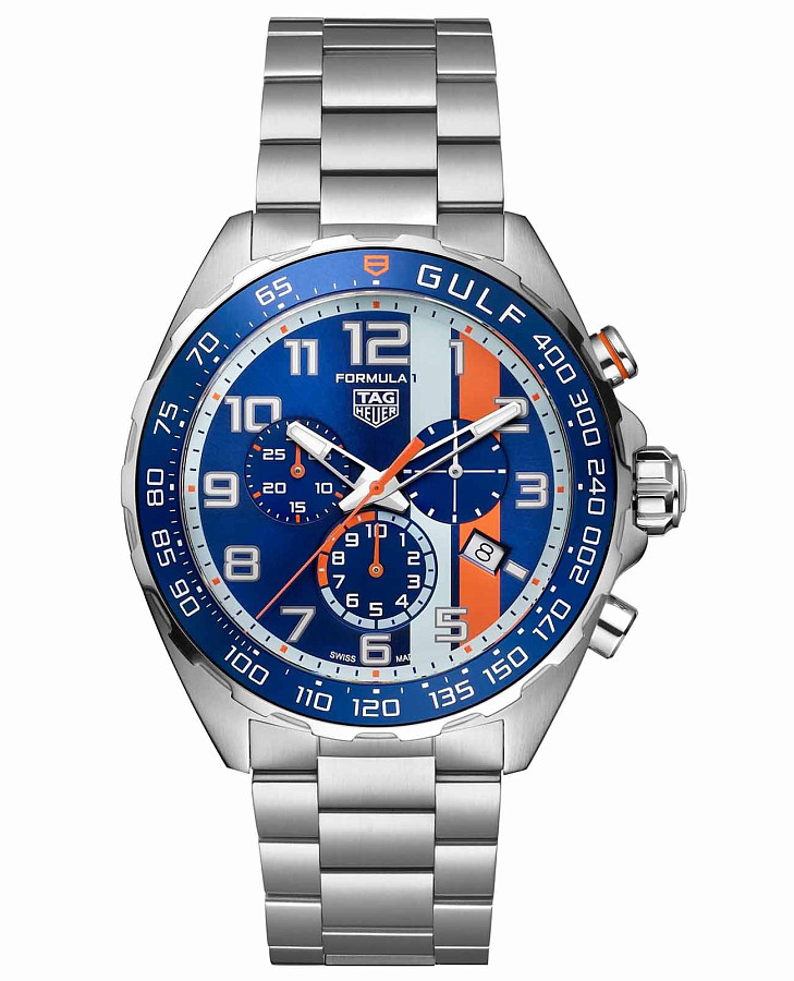 Часы TAG Heuer Formula 1 x Gulf Special Edition CAZ101AT.BA0842 — мужские, синий