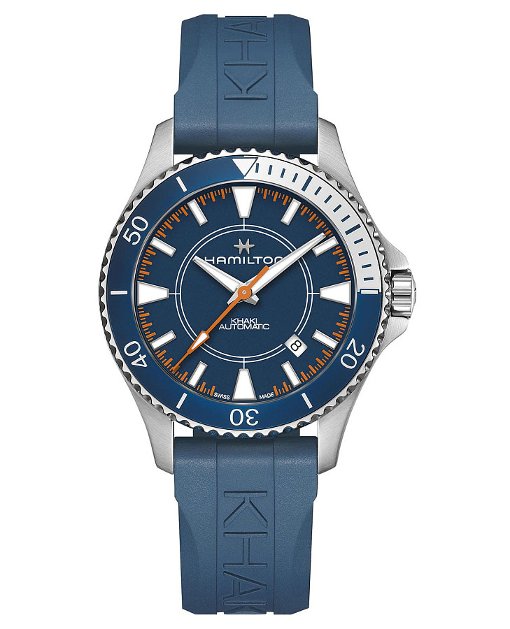 Часы Hamilton Khaki Navy Scuba AAuto Syrocco Special Edition H82385340 — мужские, синий