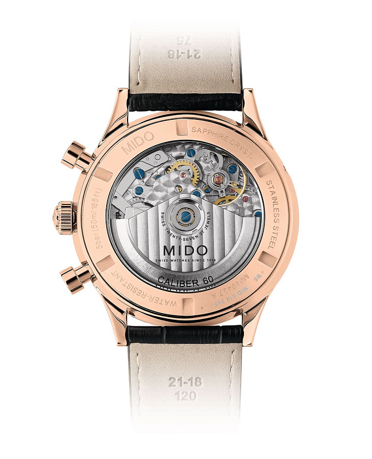 Часы Mido Multifort Patrimony Chronograph M040.427.36.262.00 — механические, металл сталь