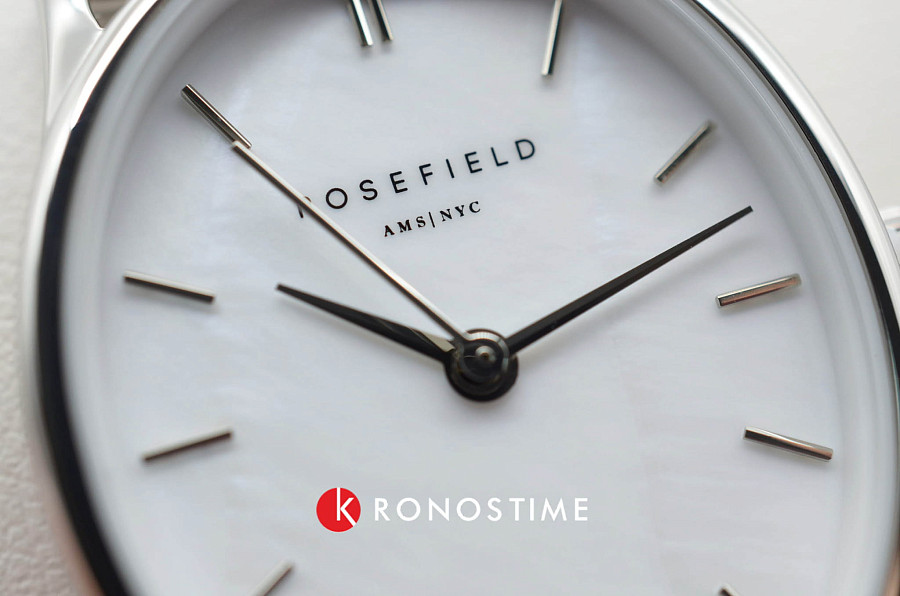 Часы Rosefield The Oval OWSMS-OV11 — перламутровый, металл сталь