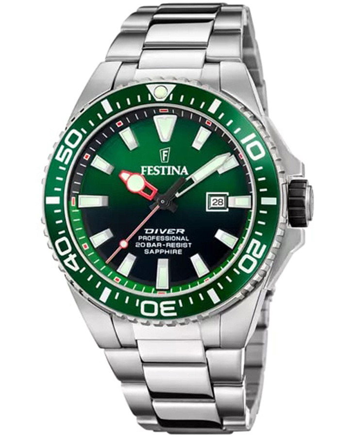 Часы Festina The Originals F20663/2 — мужские, зеленый