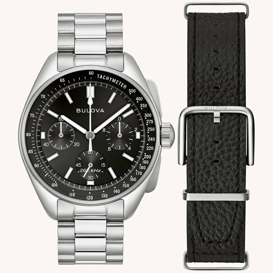 Часы Bulova Lunar Pilot Chronograph 96K111 — нержавеющая сталь, мужские