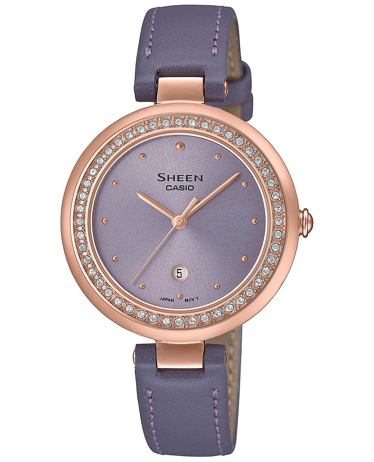 Часы Casio Sheen SHE-4556PGL-6AUDF — женские, фиолетовый