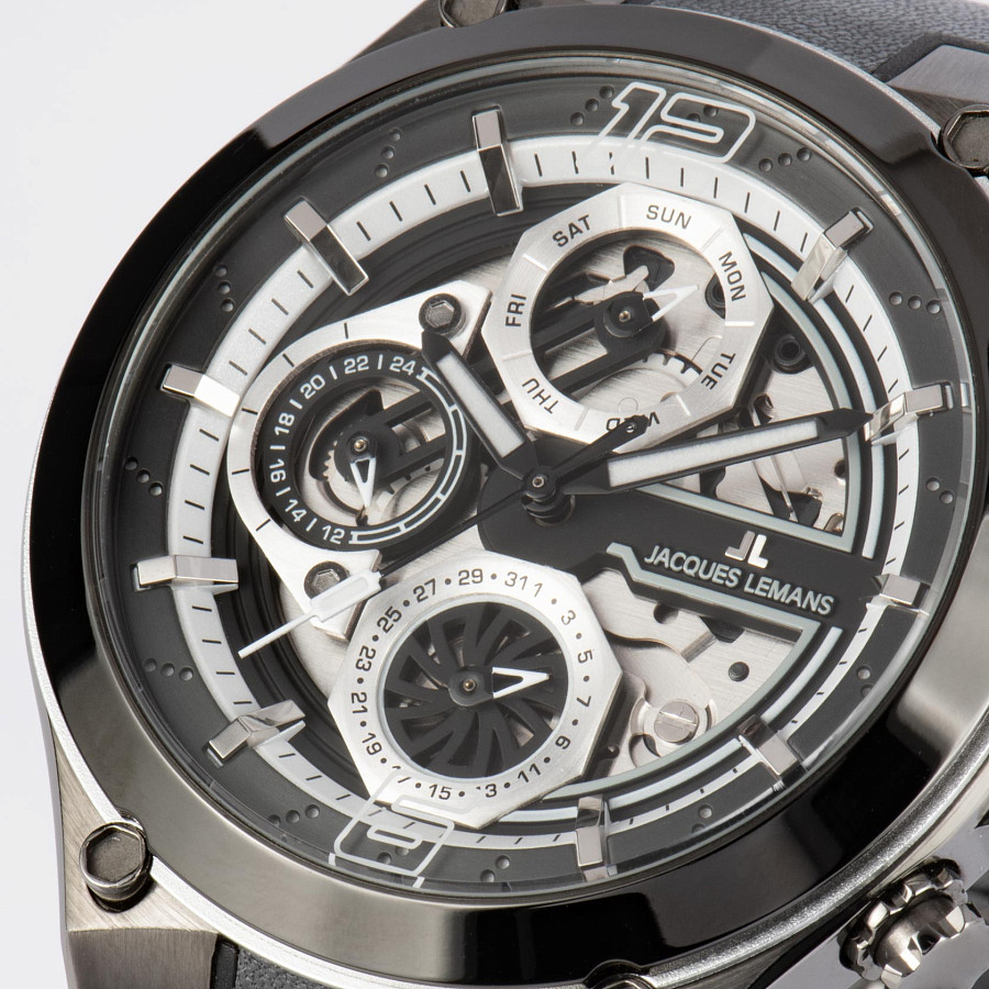 Часы Jacques Lemans Sport 1-2150A — кожаный, мужские