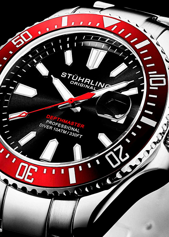 Часы Stuhrling Depthmaster 3950A.4 — сталь металл, США