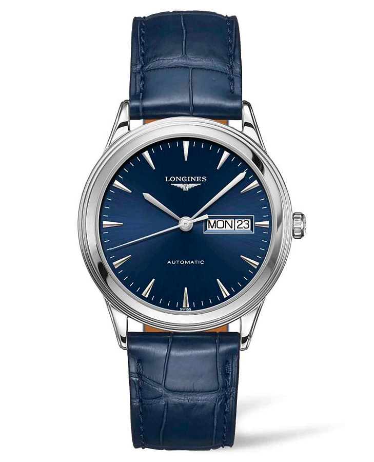 Часы Longines Flagship L4.899.4.92.2 — мужские, синий