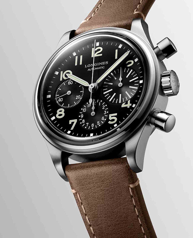 Часы Longines Avigation Big Eye L2.816.4.53.2 — сталь металл, Швейцария