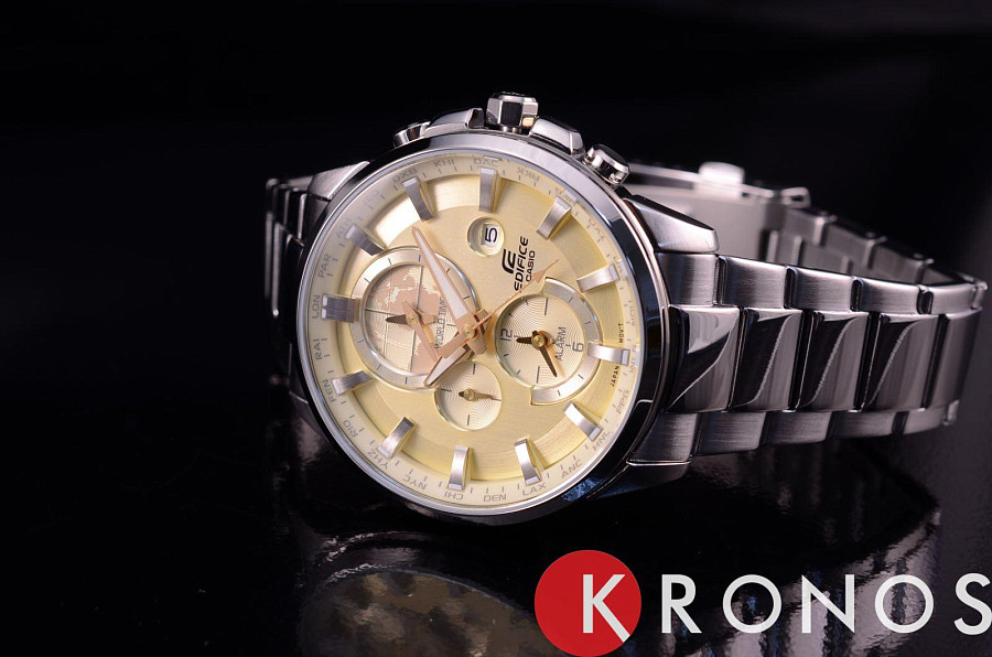 Часы Casio Edifice ETD-310D-9A — кварцевые, металл сталь