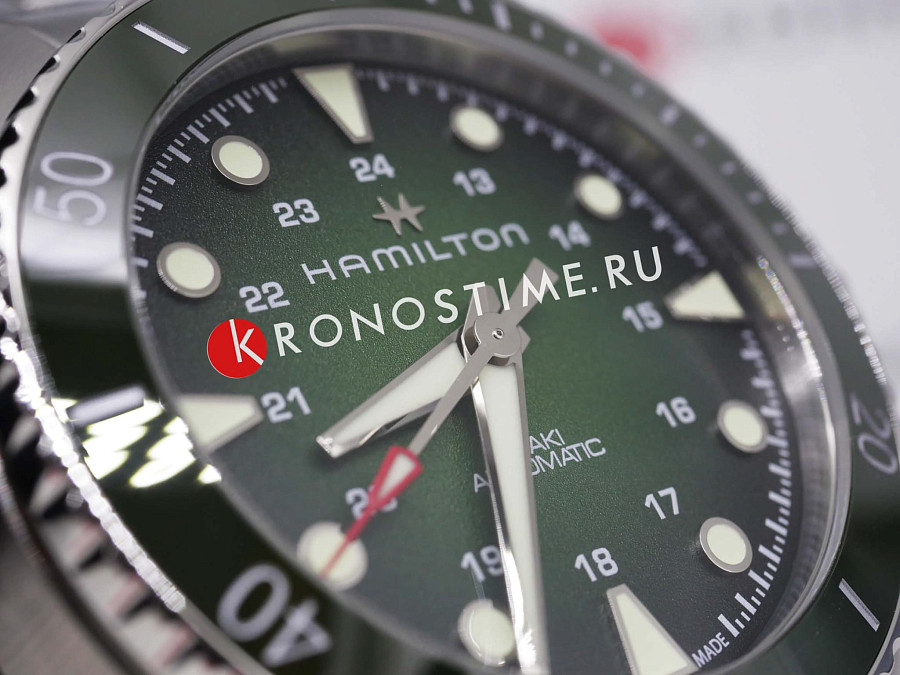 Часы Hamilton Khaki Navy Scuba Automatic H82525160 — мужские, нержавеющая сталь