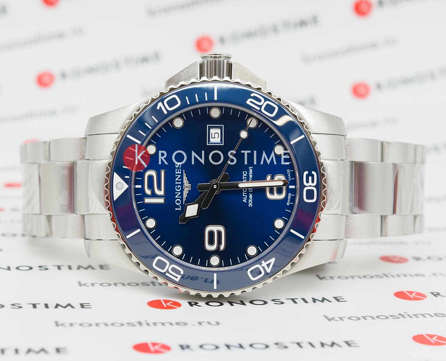 Часы Longines HydroConquest L3.782.4.96.6 — механические, металл сталь керамика