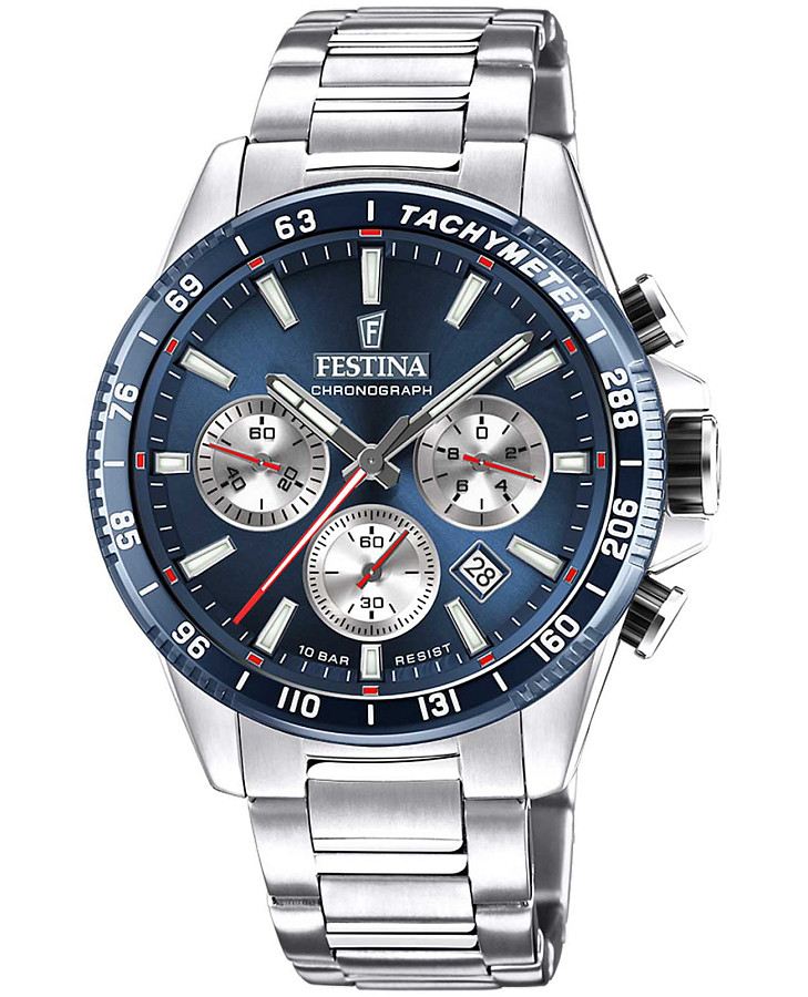 Часы Festina Timeless Chrono F20560/2 — мужские, синий