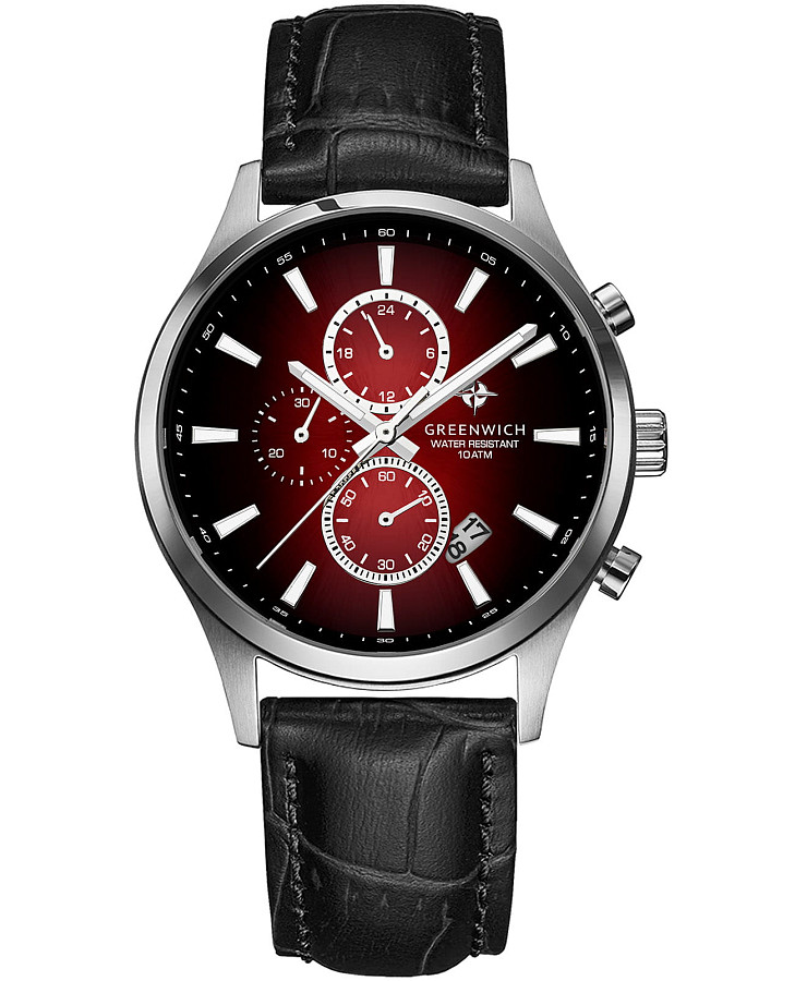 Часы Greenwich Navigator GW 053.11.35 — мужские, красный
