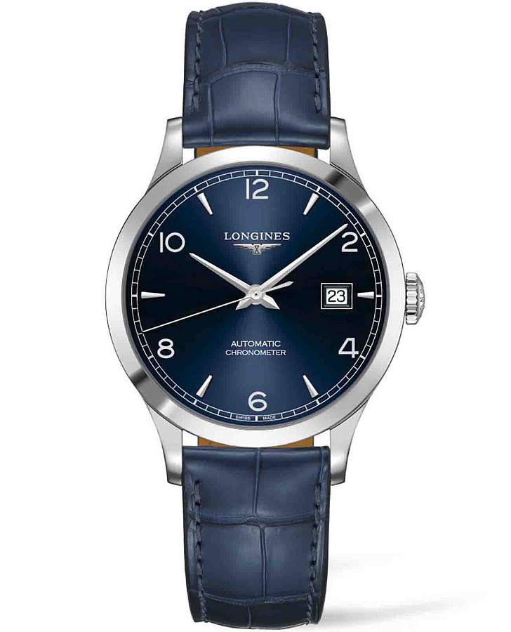 Часы Longines Record Collection L2.820.4.96.4 — мужские, синий