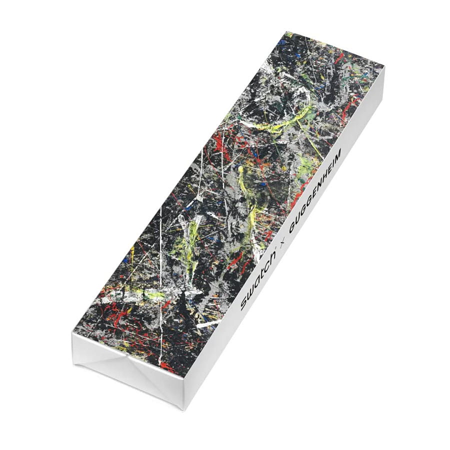 Часы Swatch x Guggenheim Pollock's Alchemy SUOZ366 — Швейцария, кварцевые