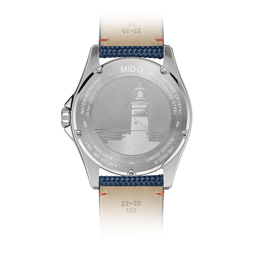 Часы Mido Ocean Star 20th Anniversary Inspired by Architecture 200 M026.430.17.041.01 — механические, сталь металл