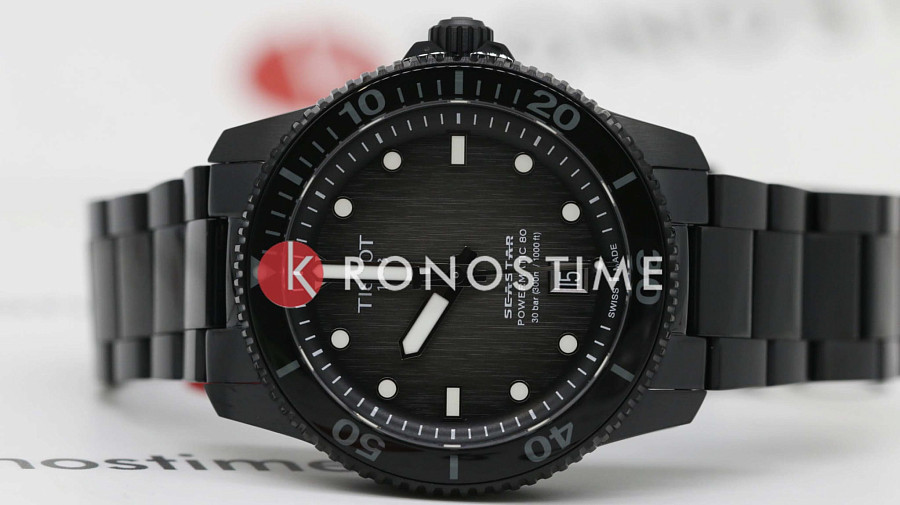 Часы Tissot Seastar 1000 Powermatic 80 40mm T120.807.33.051.00 — Швейцария, механические
