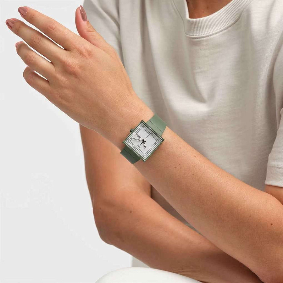 Часы Swatch Square Bioceramic Standard SO34G700 — Швейцария, кварцевые