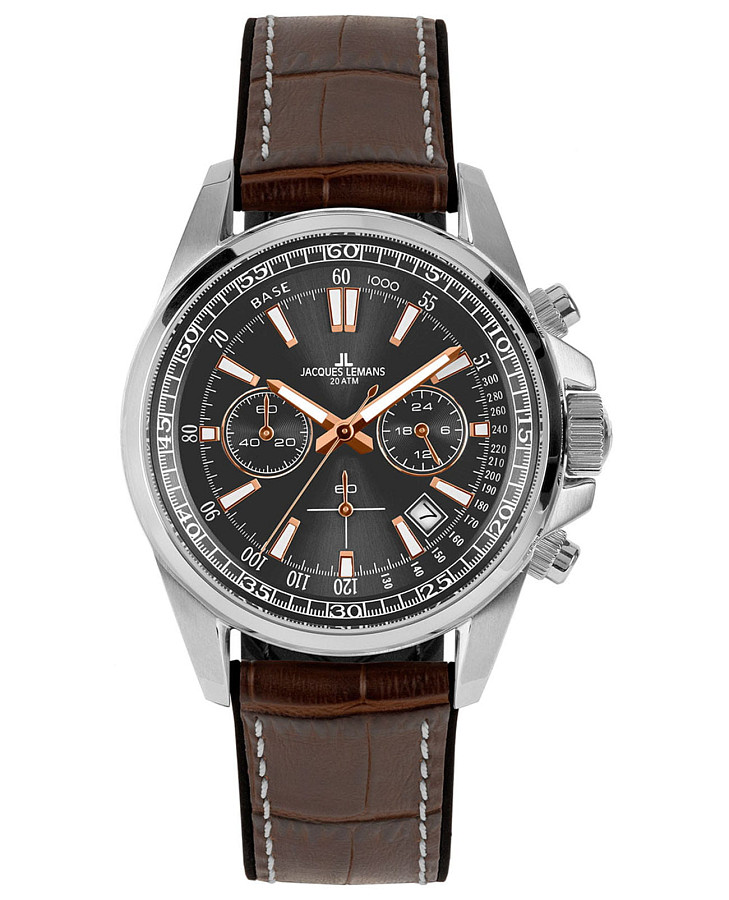 Часы Jacques Lemans Liverpool 1-2117W — мужские, серый