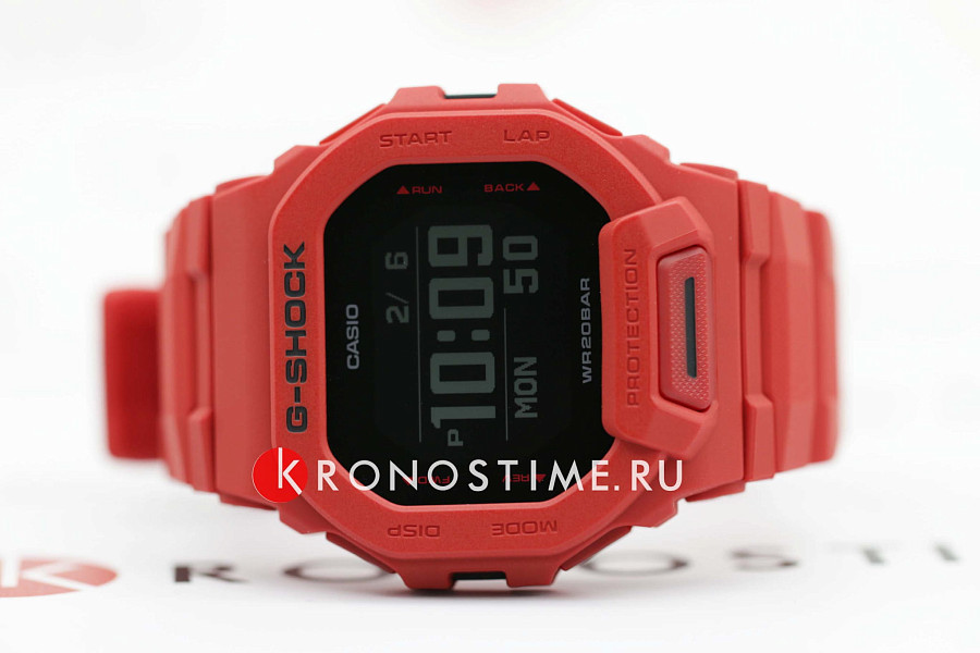 Часы Casio G-Shock GBD-200RD-4 — мужские, красный
